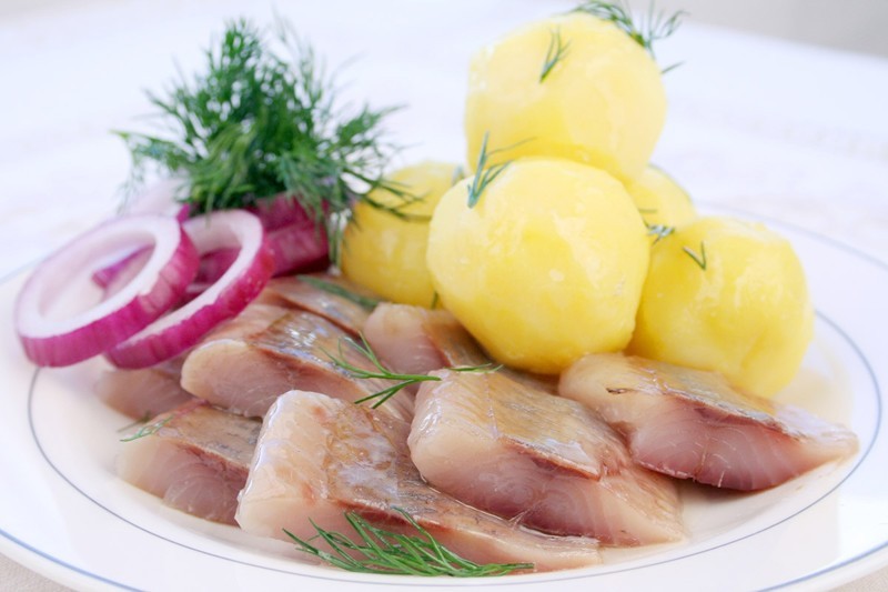 Селедка с картофелем